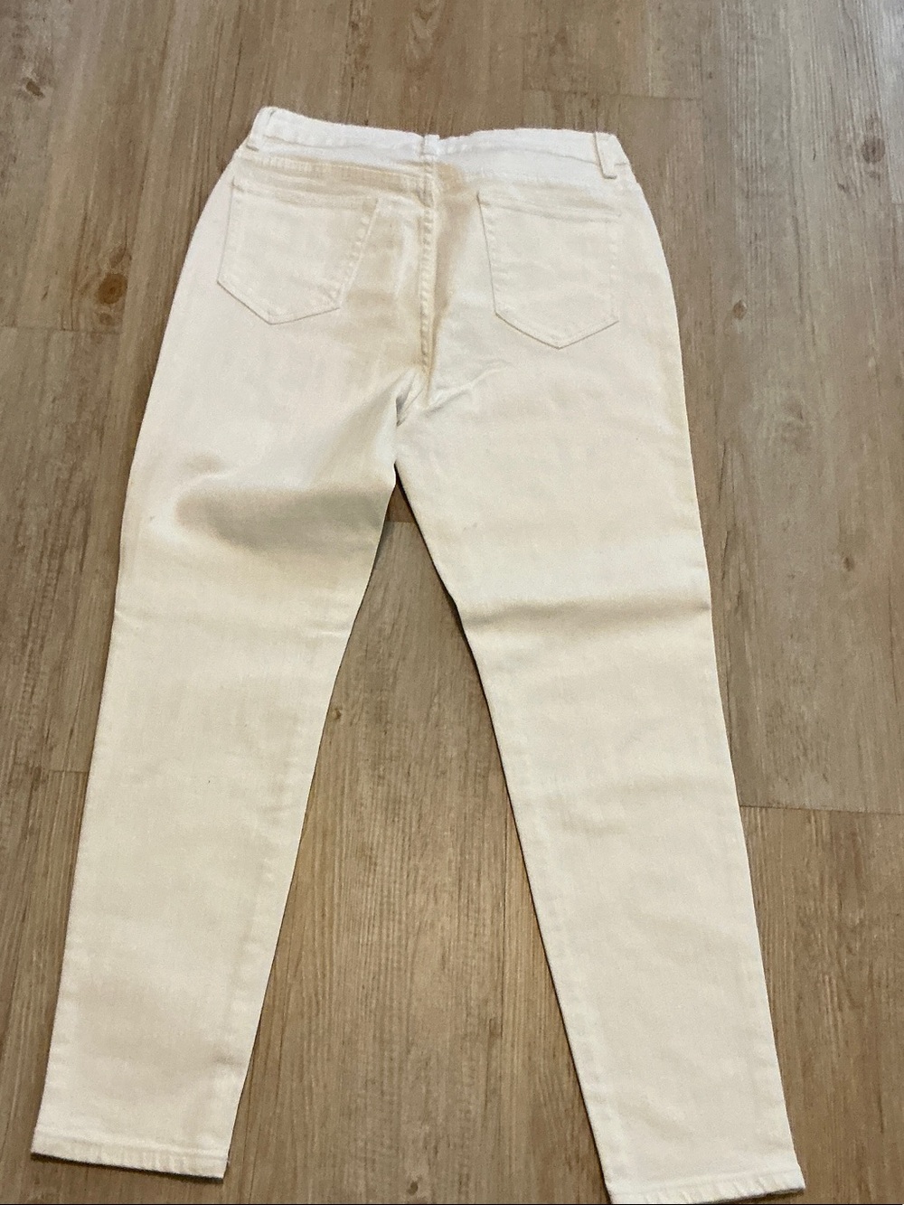 Soft Surroundings Cream Skinny Jeans